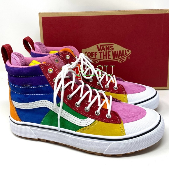 VANS SK8-HI MTE 2.0 DX Suede Rainbow Men’s Boots - Picture 3 of 11